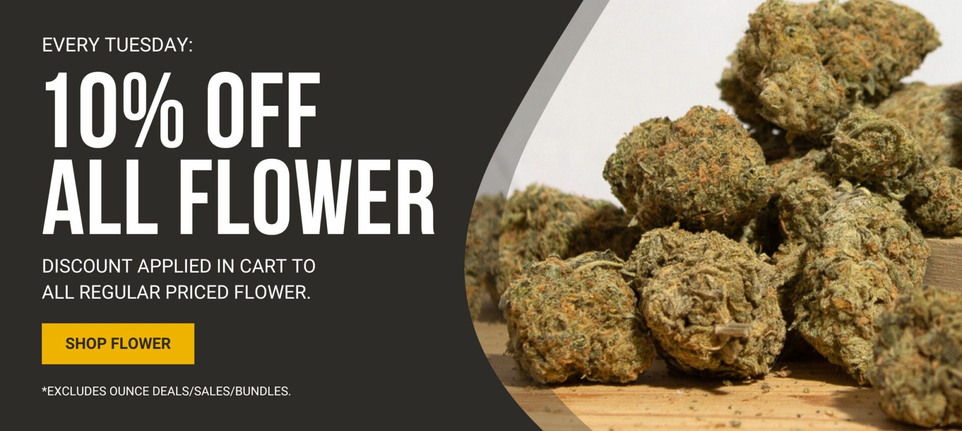 WeedSmart Canada - 10% Off All Flower Banner