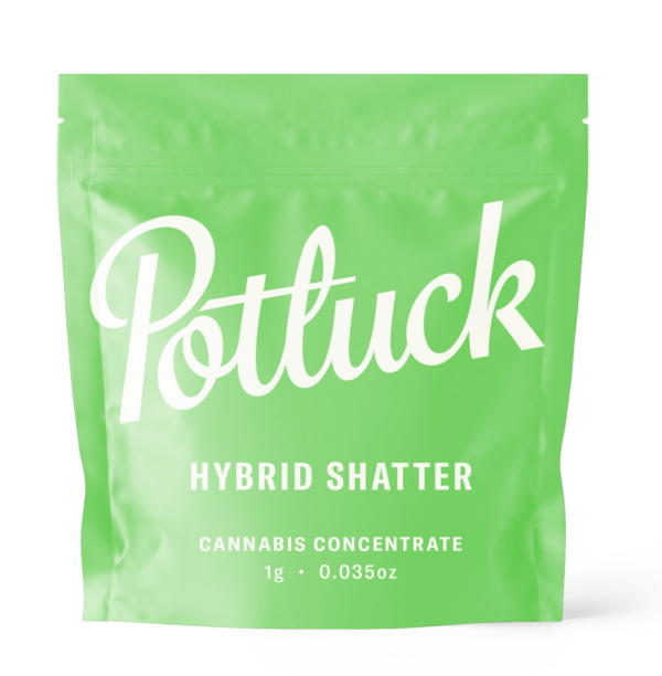 Potluck - Hybrid Shatter - cannabis Concentrate | WeedSmart Canada