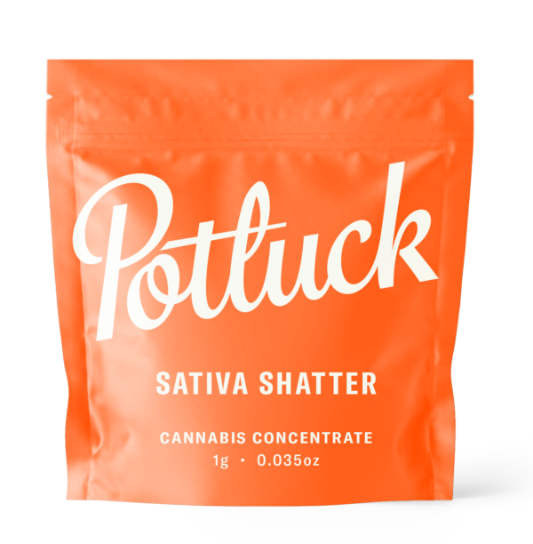 Potluck - Sativa Shatter - cannabis Concentrate | WeedSmart Canada