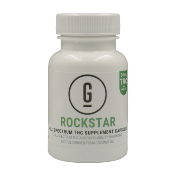 GRASS – THC Capsules – Rockstar – 50mg | WeedSmart Canada