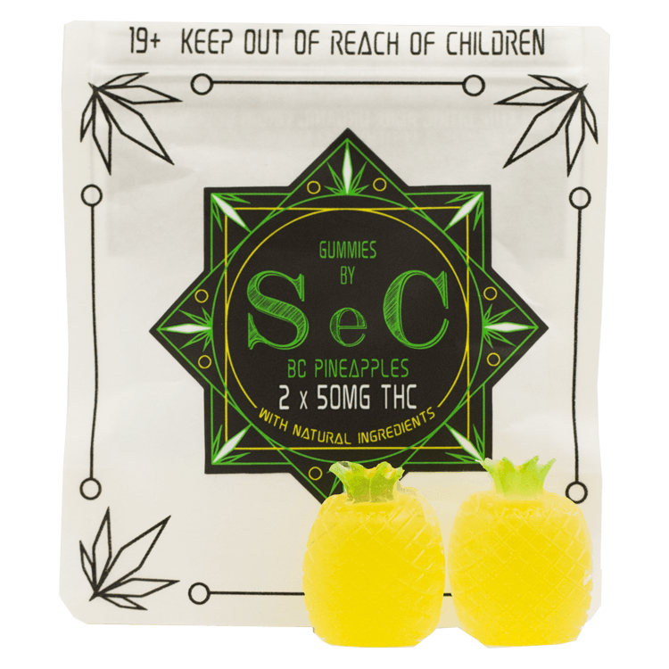 SEC – BC Pineapples – 100mg THC | WeedSmart Canada SEC – BC Pineapples – 100mg THC | WeedSmart Canada