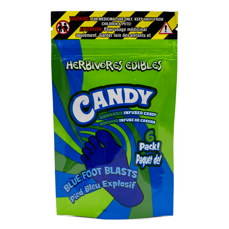 Herbivores Edibles – Blue Foot Blasts Gummies | WeedSmart Canada Herbivores Edibles – Blue Foot Blasts Gummies | WeedSmart Canada
