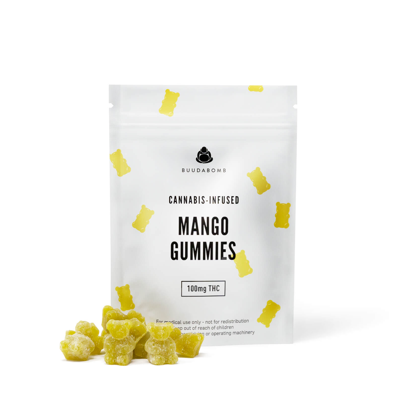 Buudabomb – Mango Gummies 100mg THC | WeedSmart Canada