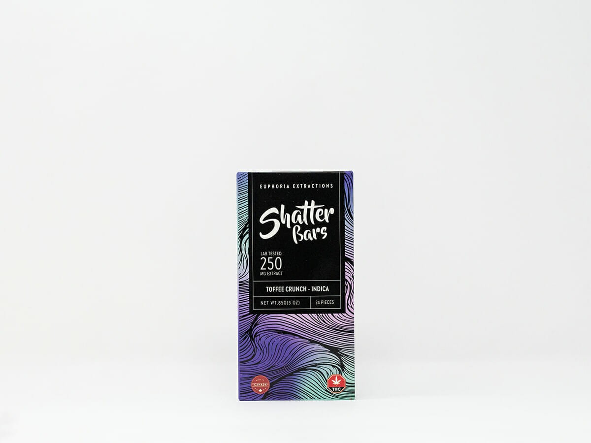 Euphoria Extractions – 250mg Shatter Bar – Toffee Crunch (Indica) | WeedSmart Canada Euphoria Extractions – 250mg Shatter Bar – Toffee Crunch (Indica) | WeedSmart Canada