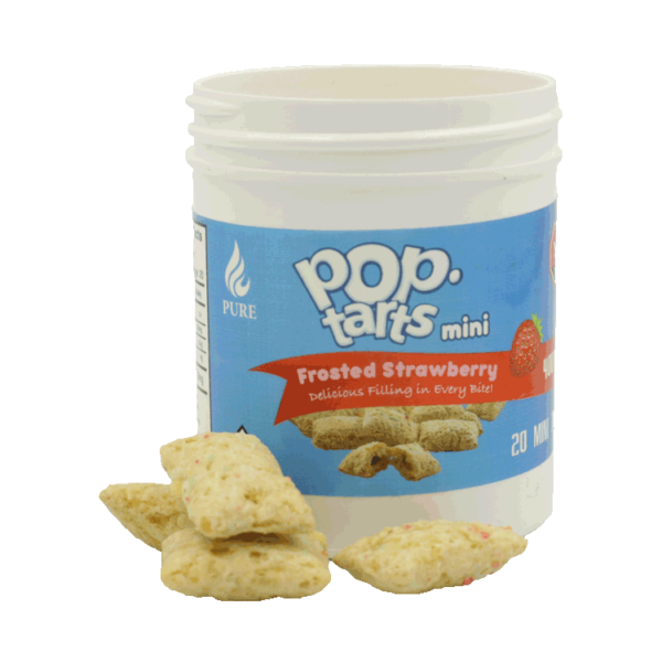 Pop Tarts Mini’s – THC Infused Frosted Strawberry Bites – 400mg | WeedSmart Canada