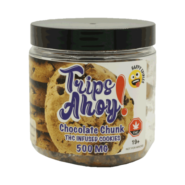 Trips Ahoy – Chocolate Chunk THC Infused Cookies – 500mg | WeedSmart Canada