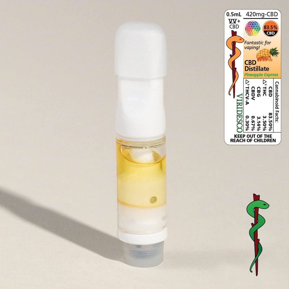 Viridesco – CBD Vape Cart – Pineapple Express 0.5ml | WeedSmart Canada