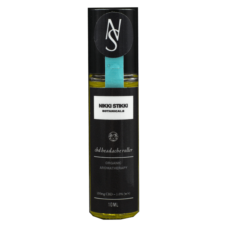 Nikki Stikki Botanicals – Organic Aromatherapy – CBD Headache Roller 100mg CBD | WeedSmart Canada Nikki Stikki Botanicals – Organic Aromatherapy – CBD Headache Roller 100mg CBD | WeedSmart Canada
