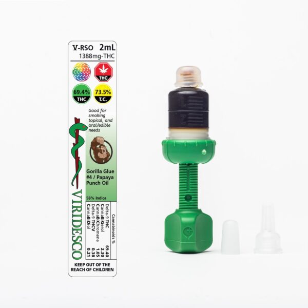 Viridesco – THC / RSO – Gorilla Punch – 2ml | WeedSmart Canada Viridesco – THC / RSO – Gorilla Punch – 2ml | WeedSmart Canada