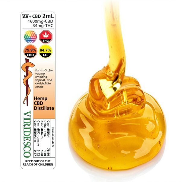 Viridesco – CBD Distillate – 2ml | WeedSmart Canada