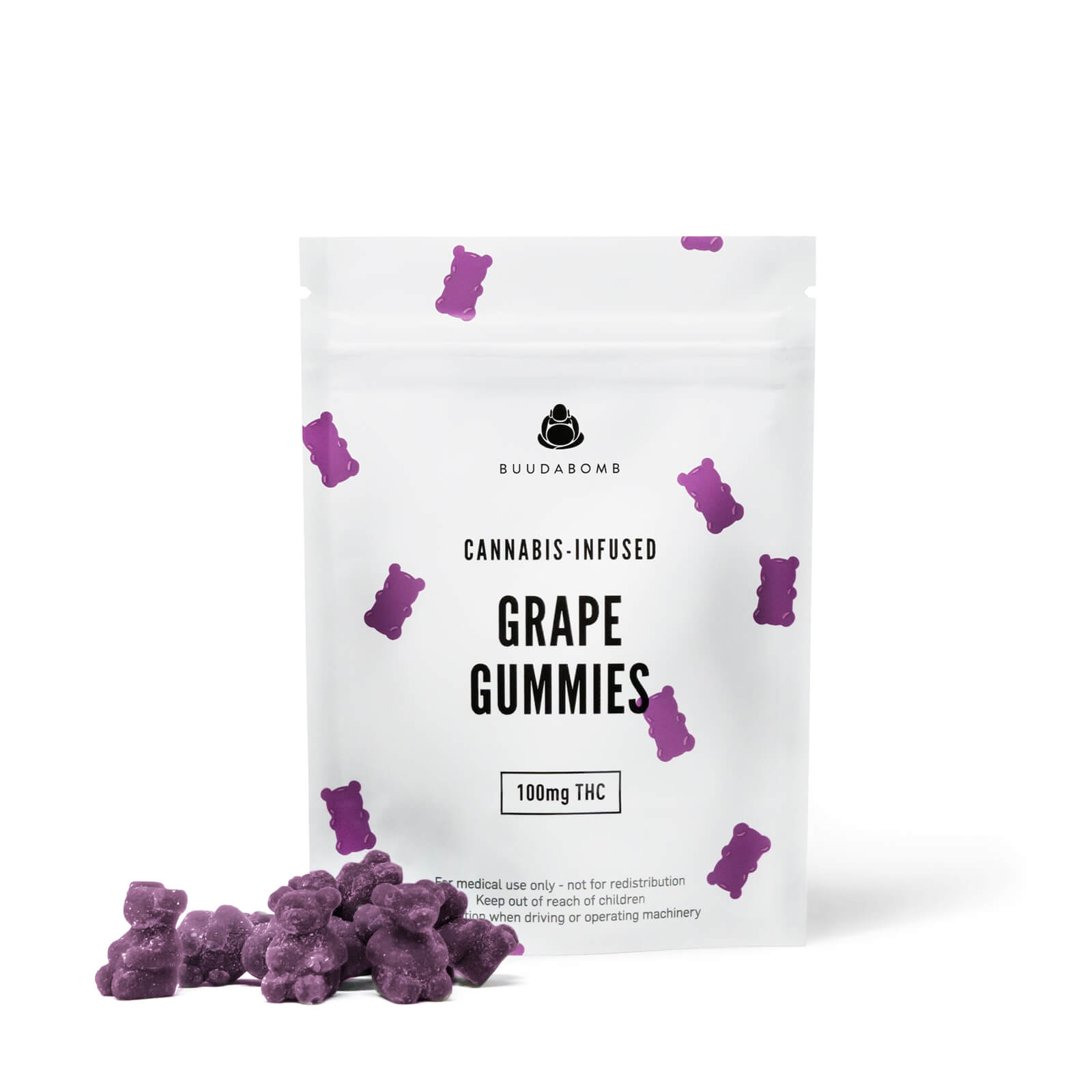 Buudabomb – Grape Gummies 100mg THC | WeedSmart Canada Buudabomb – Grape Gummies 100mg THC | WeedSmart Canada