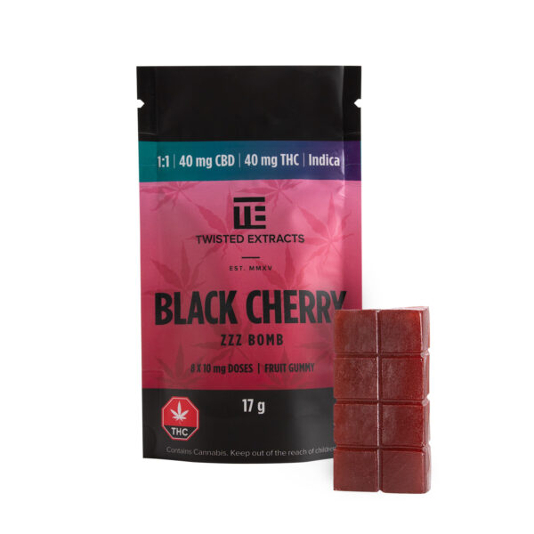 Twisted Extracts – Black Cherry 1:1 Zzz Bombs | WeedSmart Canada Twisted Extracts – Black Cherry 1:1 Zzz Bombs | WeedSmart Canada