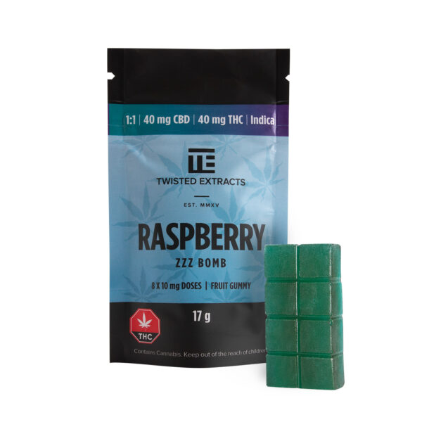 Twisted Extracts – Blue Raspberry 1:1 Zzz Bombs | WeedSmart Canada Twisted Extracts – Blue Raspberry 1:1 Zzz Bombs | WeedSmart Canada