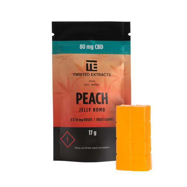 Twisted Extracts – Peach Jelly Bombs – CBD | WeedSmart Canada