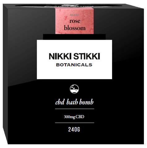 Nikki Stikki Botanicals – CBD Bath Bomb – Rose Blossom – 300mg CBD | WeedSmart Canada Nikki Stikki Botanicals – CBD Bath Bomb – Rose Blossom – 300mg CBD | WeedSmart Canada