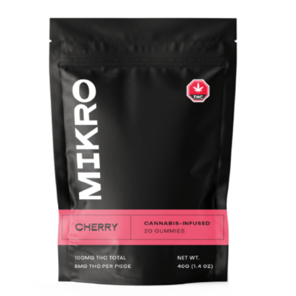 Mikro – THC Gummies – 100mg THC – Cherry | WeedSmart Canada