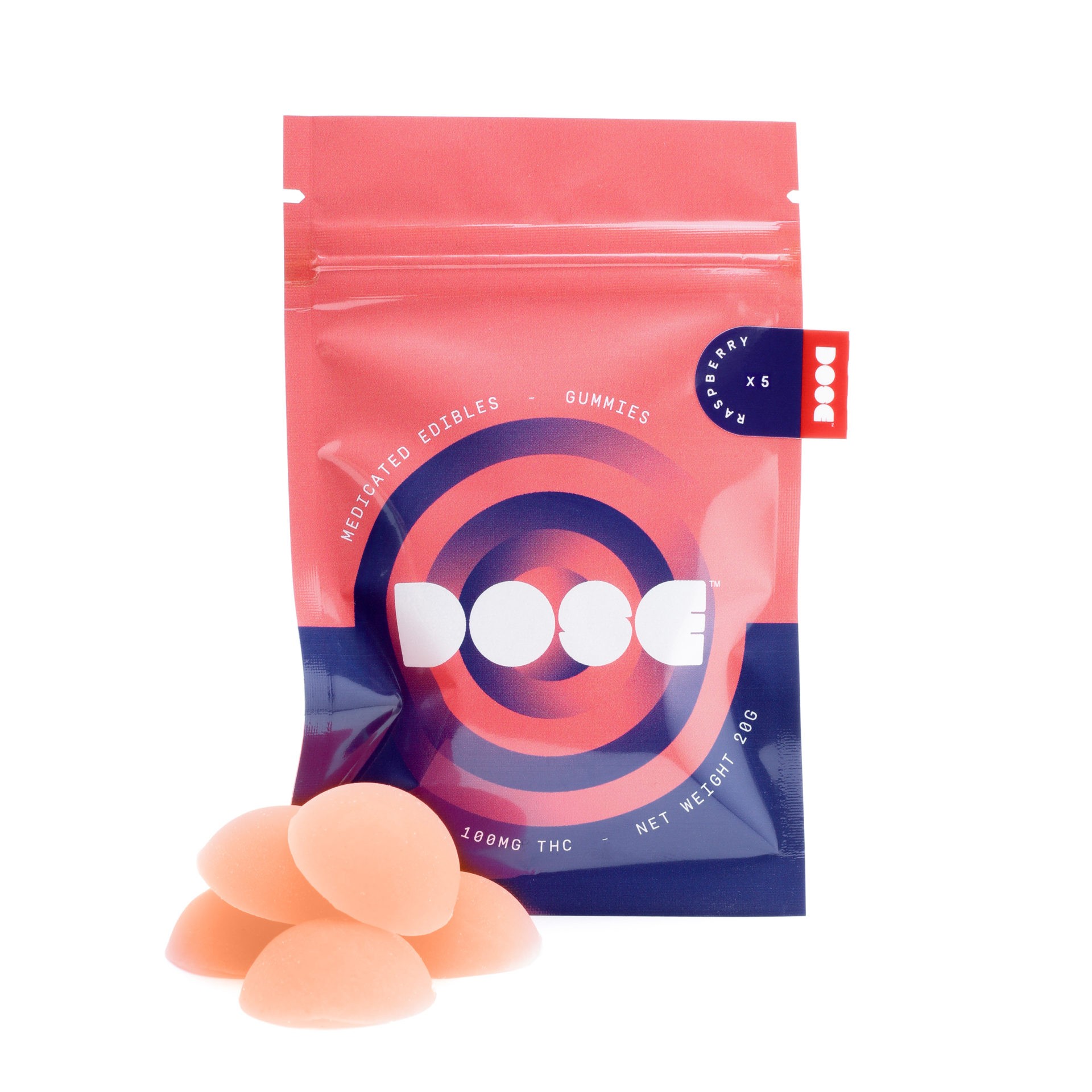 Dose Edibles Gummies – Raspberry | WeedSmart Canada Dose Edibles Gummies – Raspberry | WeedSmart Canada