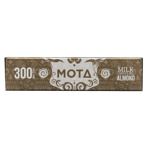 MOTA Edibles – Milk Chocolate Almond Bar – 300mg THC | WeedSmart Canada