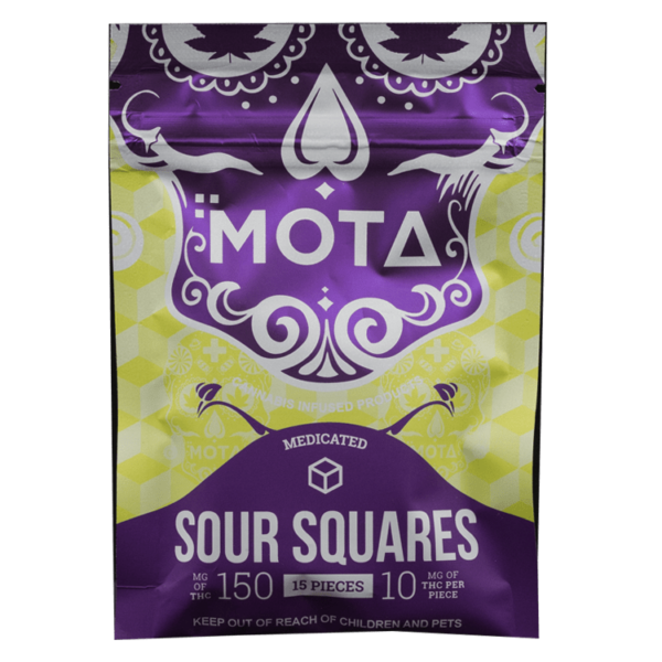 MOTA Edibles – Sour Squares – 150mg THC | WeedSmart Canada MOTA Edibles – Sour Squares – 150mg THC | WeedSmart Canada