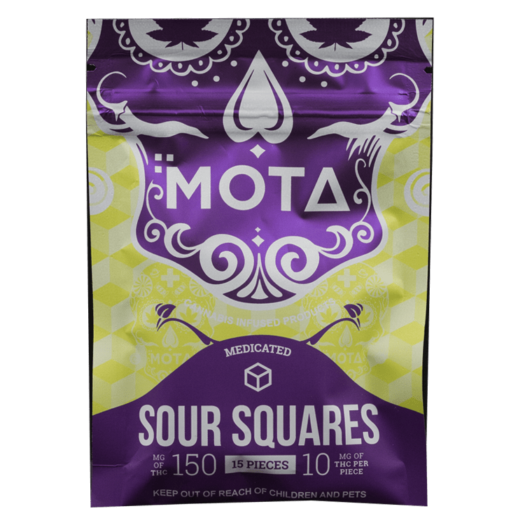 MOTA Edibles – Sour Squares – 150mg THC | WeedSmart Canada MOTA Edibles – Sour Squares – 150mg THC | WeedSmart Canada