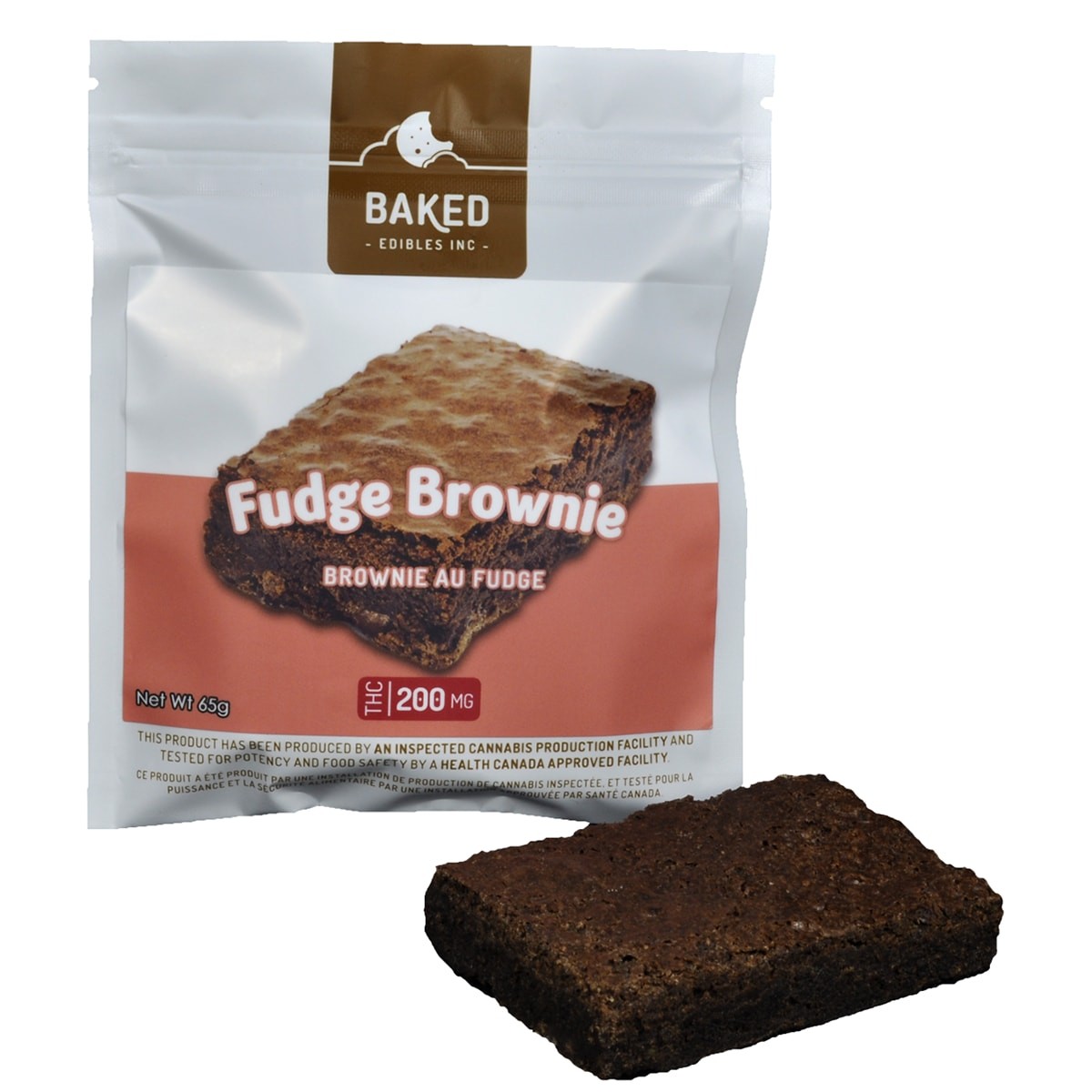 Baked Edibles – Fudge Brownie 200mg THC | WeedSmart Canada Baked Edibles – Fudge Brownie 200mg THC | WeedSmart Canada