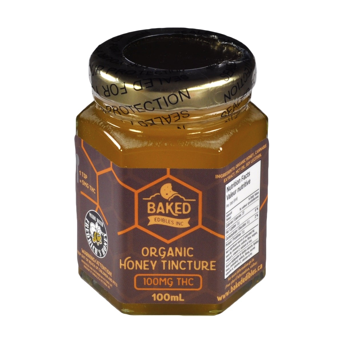 Baked Edibles – Organic Honey Tincture 100mg THC | WeedSmart Canada Baked Edibles – Organic Honey Tincture 100mg THC | WeedSmart Canada