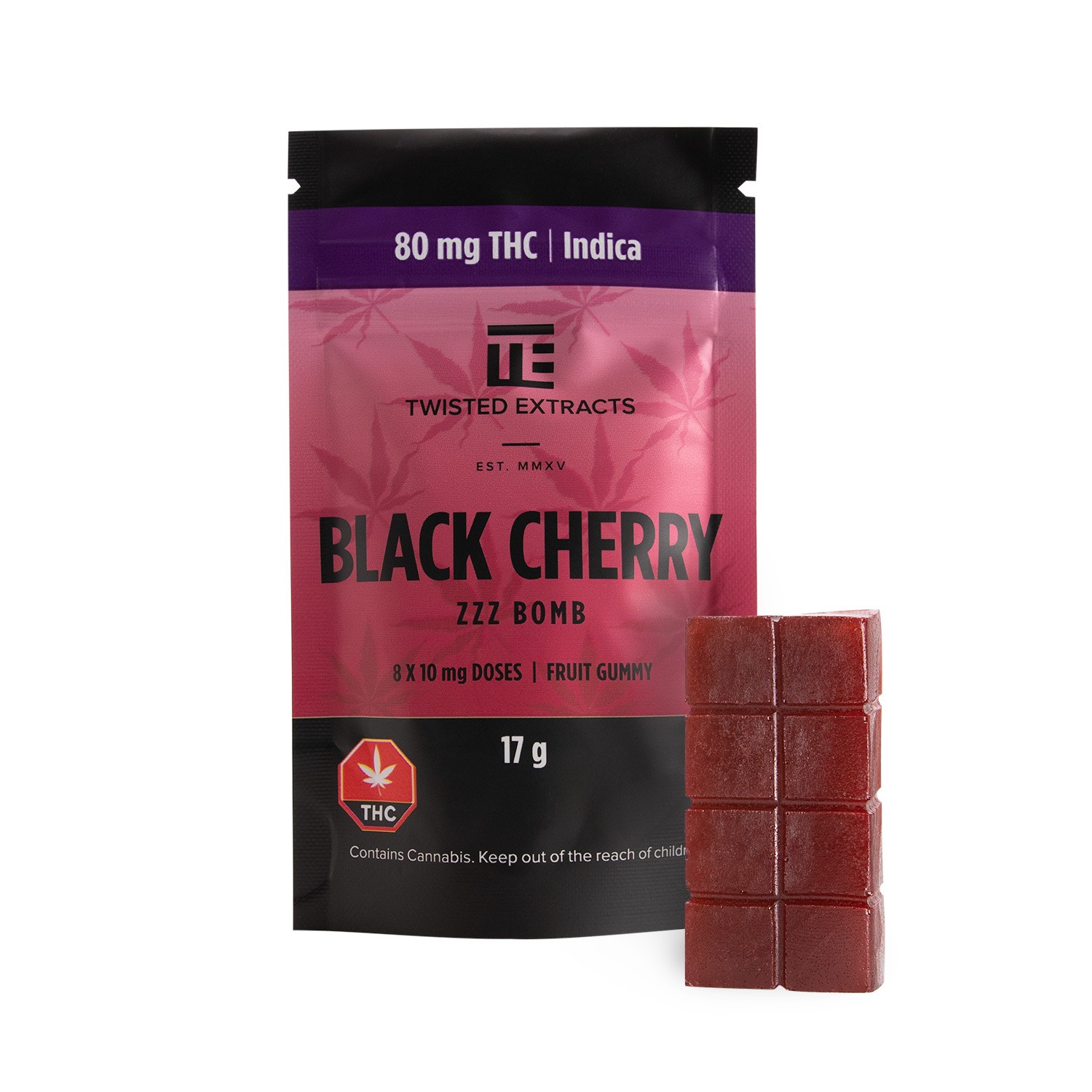 Twisted Extracts – Black Cherry – Zzz Bombs – 80mg THC | WeedSmart Canada Twisted Extracts – Black Cherry – Zzz Bombs – 80mg THC | WeedSmart Canada