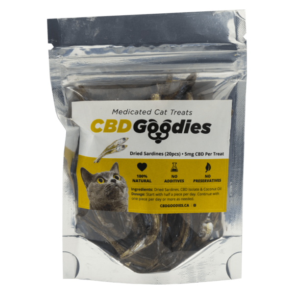 CBD Goodies – Medicated Cat Treats – Dried Sardines – 100mg CBD | WeedSmart Canada CBD Goodies – Medicated Cat Treats – Dried Sardines – 100mg CBD | WeedSmart Canada