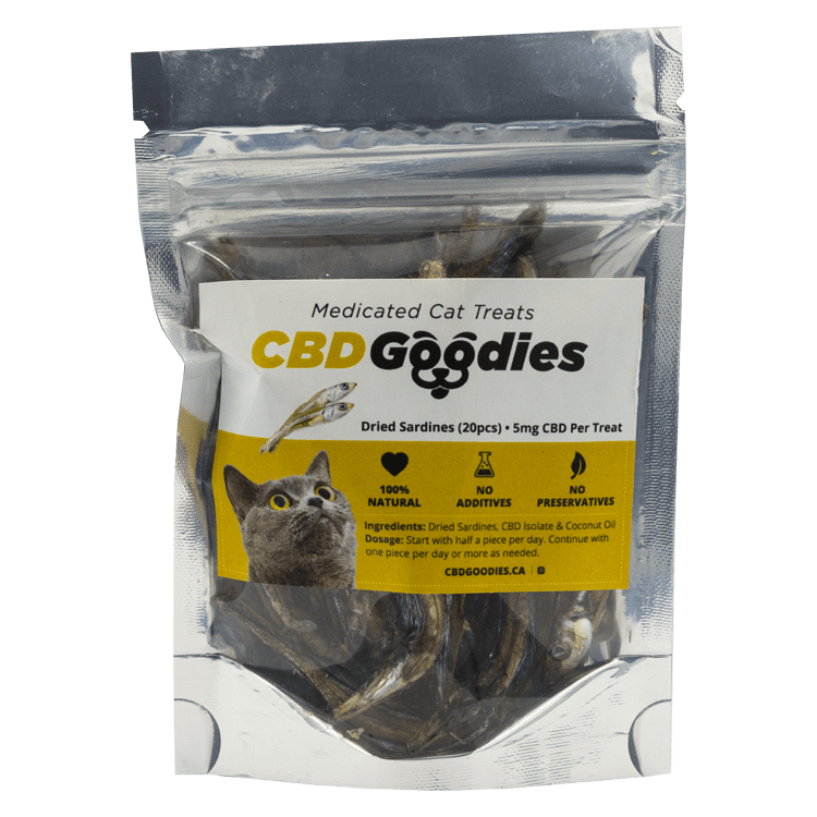 CBD Goodies – Medicated Cat Treats – Dried Sardines – 100mg CBD | WeedSmart Canada CBD Goodies – Medicated Cat Treats – Dried Sardines – 100mg CBD | WeedSmart Canada
