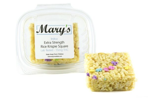 Mary’s Medibles – Extra Strength Rice Krispie Square – 55mg THC (Indica) | WeedSmart Canada