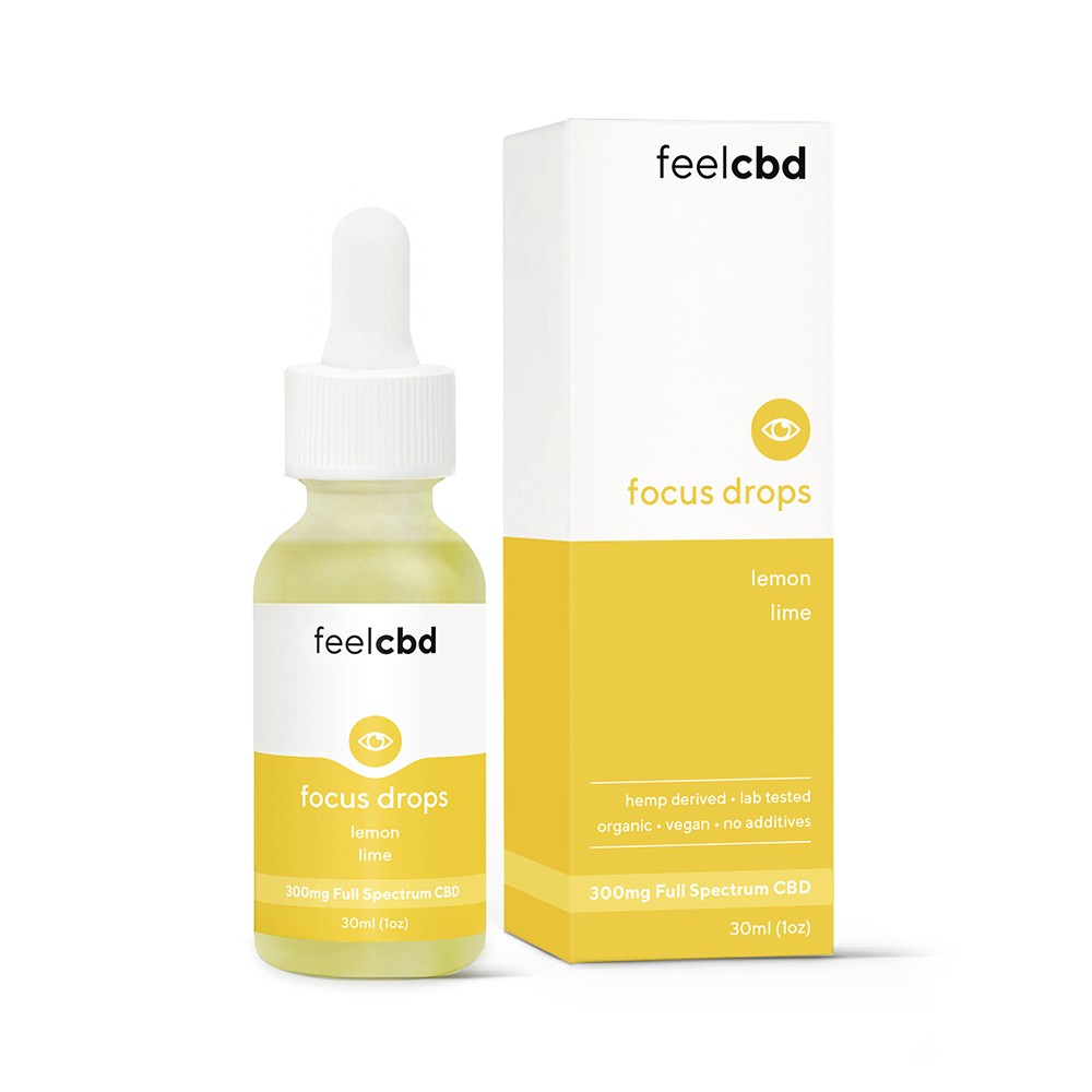 FeelCBD – Focus Drops – CBD Tincture 300mg | WeedSmart Canada FeelCBD – Focus Drops – CBD Tincture 300mg | WeedSmart Canada