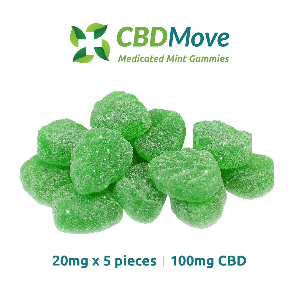 CBD Move – CBD Gummies – Mint Leaves – 100mg | WeedSmart Canada CBD Move – CBD Gummies – Mint Leaves – 100mg | WeedSmart Canada