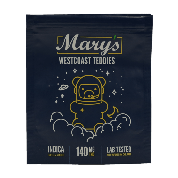 Mary’s Medibles – Westcoast Teddies – Triple Strength – 140mg | WeedSmart Canada Mary’s Medibles – Westcoast Teddies – Triple Strength – 140mg | WeedSmart Canada
