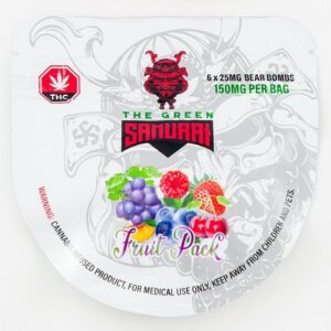 The Green Samurai – Fruit Pack Gummies – 150mg | WeedSmart Canada