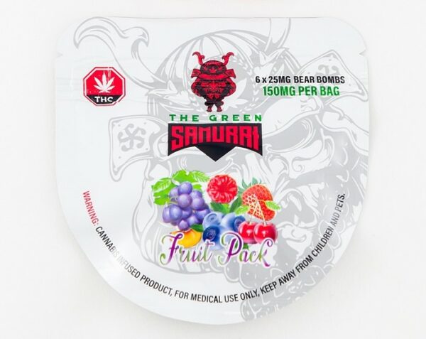 The Green Samurai – Fruit Pack Gummies – 150mg | WeedSmart Canada