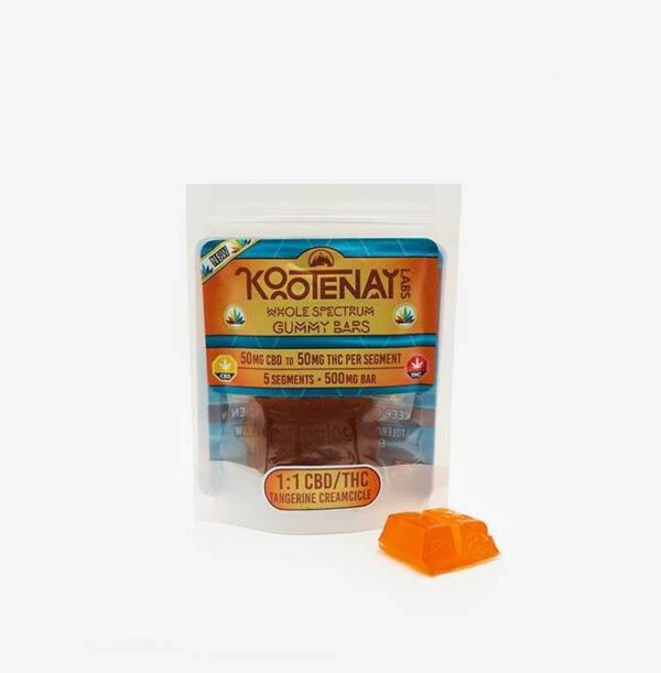Kootenay Labs – 1:1 Tangerine Creamsicle Gummy – (500mg total) | WeedSmart Canada Kootenay Labs – 1:1 Tangerine Creamsicle Gummy – (500mg total) | WeedSmart Canada