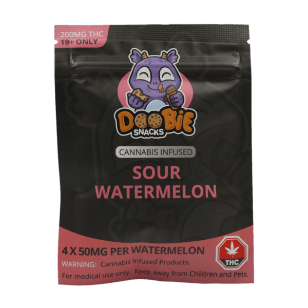Doobie Snacks – CBD Sour Gummy Bears – 150mg CBD | WeedSmart Canada