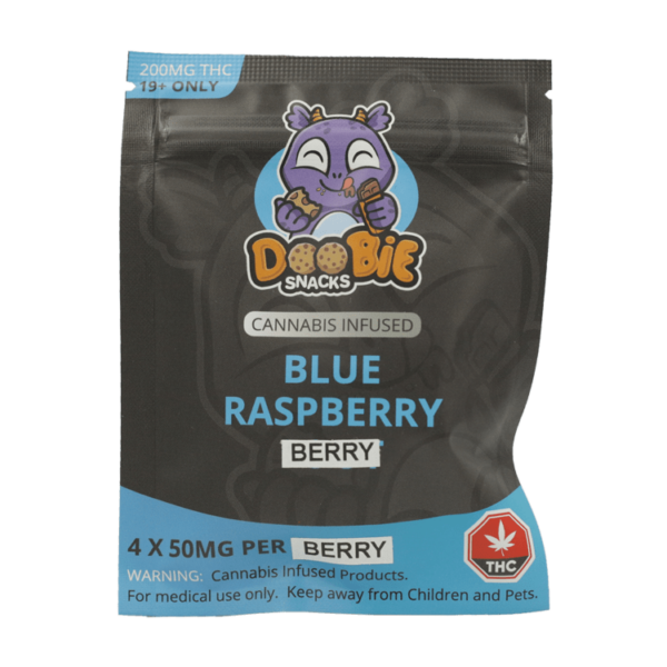 Doobie Snacks – Blue Raspberry – 200mg THC | WeedSmart Canada