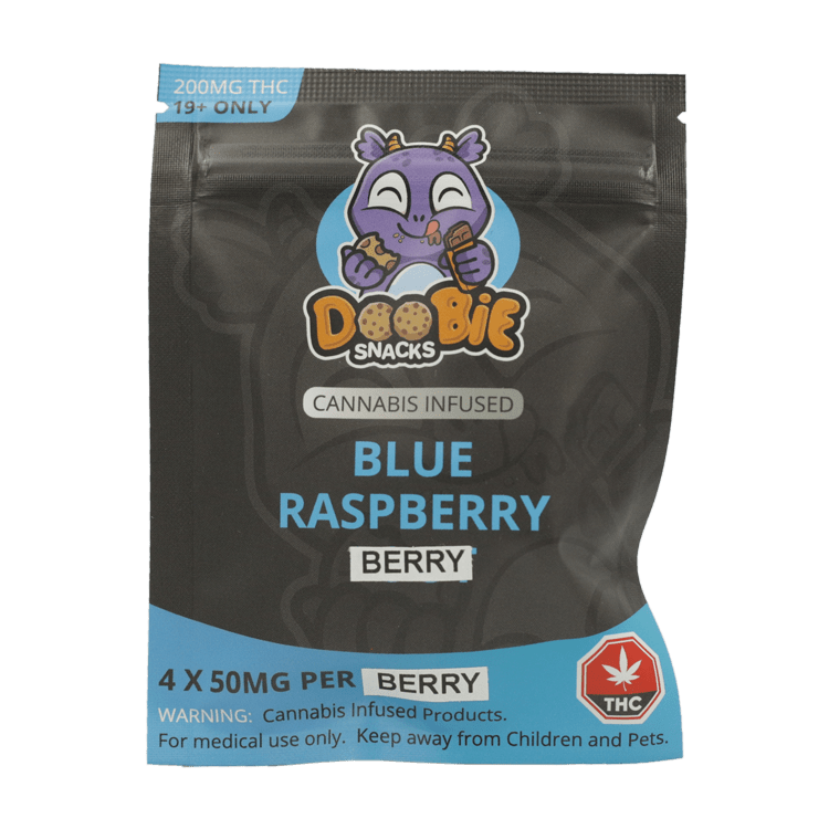 Doobie Snacks – Blue Raspberry – 200mg THC | WeedSmart Canada
