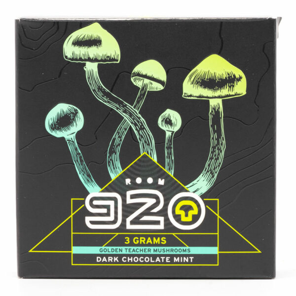 Room 920 – Mushroom Chocolate Bar – Dark Chocolate Mint – 3 grams | WeedSmart Canada