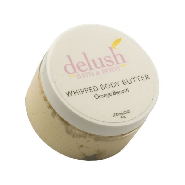 Delush Bath and Body – Whipped Body Butter – Orange Dreamsicle 300mg CBD | WeedSmart Canada