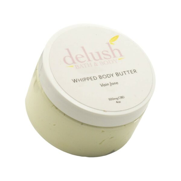 Delush Bath and Body – Whipped Body Butter – Vain Jane 300mg CBD | WeedSmart Canada Delush Bath and Body – Whipped Body Butter – Vain Jane 300mg CBD | WeedSmart Canada