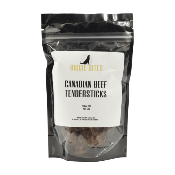 Biggie Bites – Canadian Beef Tendersticks – 250mg CBD | WeedSmart Canada