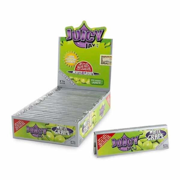 Juicy Jay’s – Hemp Papers (1.25 inch) – White Grape | WeedSmart Canada Juicy Jay’s – Hemp Papers (1.25 inch) – White Grape | WeedSmart Canada