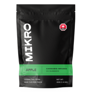 Mikro – THC Gummies – 100mg THC – Apple | WeedSmart Canada