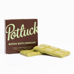 Potluck – Infused Chocolate – Matcha White Chocolate – 300mg THC | WeedSmart Canada