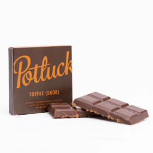 Potluck – Infused Chocolate – Toffee (Skor) – 300mg THC | WeedSmart Canada