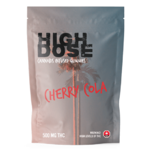 High Dose – cannabis Infused Gummies – Cherry Cola – 500mg/1500mg | WeedSmart Canada