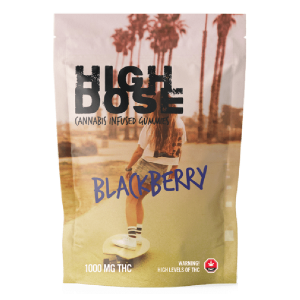 High Dose – cannabis Infused Gummies – Blackberry – 1000mg/1500mg | WeedSmart Canada