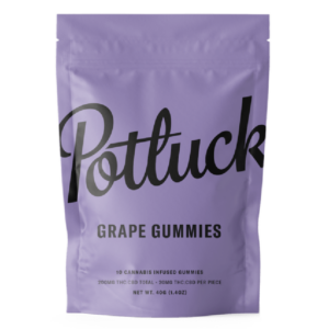 Potluck Extracts – Grape Gummies (1:1) – 100mg THC / 100mg CBD | WeedSmart Canada